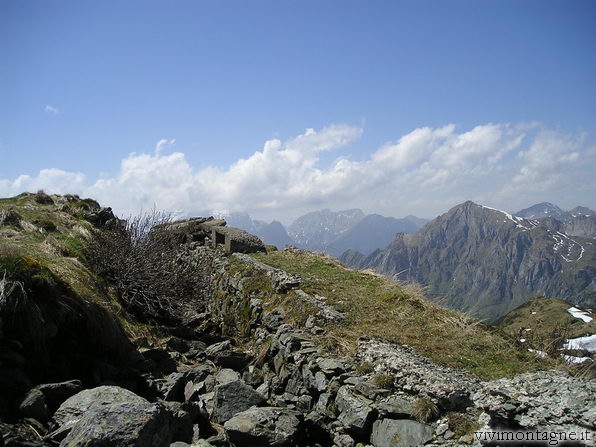 Trincee della guerra a Paularo.